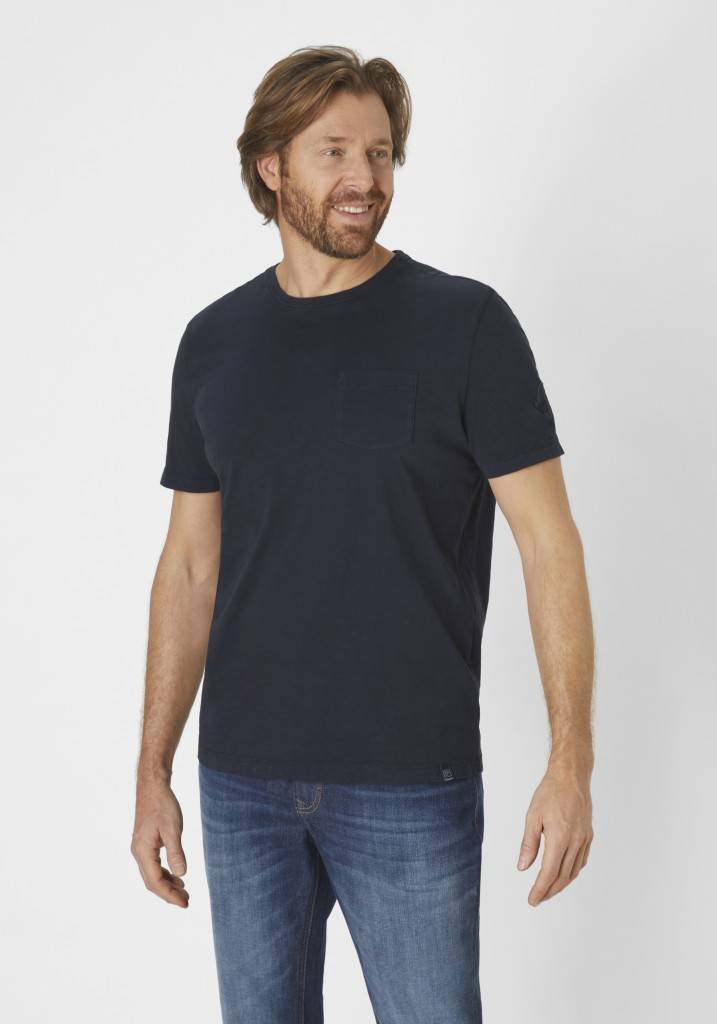 Paddocks Short sleeve roundneck shirt normale Passform - dark navy Kostenloser Versand