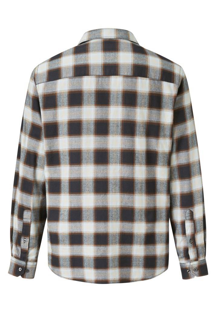 Paddocks Long sleeve herringbone check shirt with pocket normale Passform - night blue Fabrikpreis
