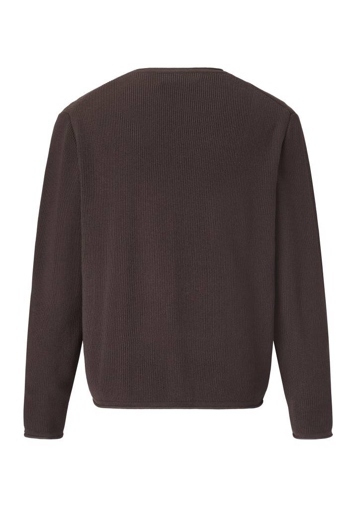 Paddocks Round neck melange knit pullover normale Passform - mocca Versandkostenfrei