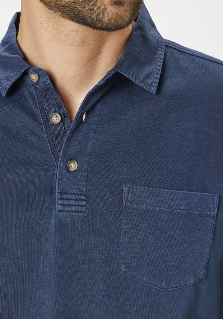 Paddocks Heavy jersey polo with pockets normale Passform - blue Großer Ausverkauf