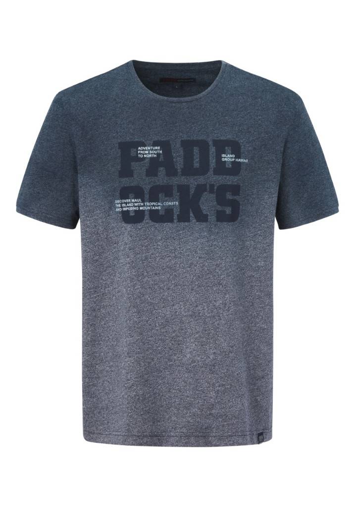 Paddocks round neck color melange jersey normale Passform - navy melange Begrenztes Angebot