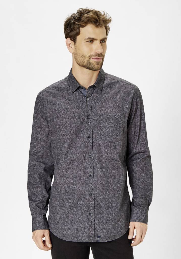 Paddocks shirt with 1 bust pocket normale Passform - anthra Räumungsverkauf