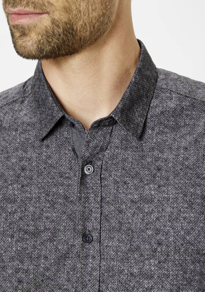 Paddocks shirt with 1 bust pocket normale Passform - anthra Räumungsverkauf