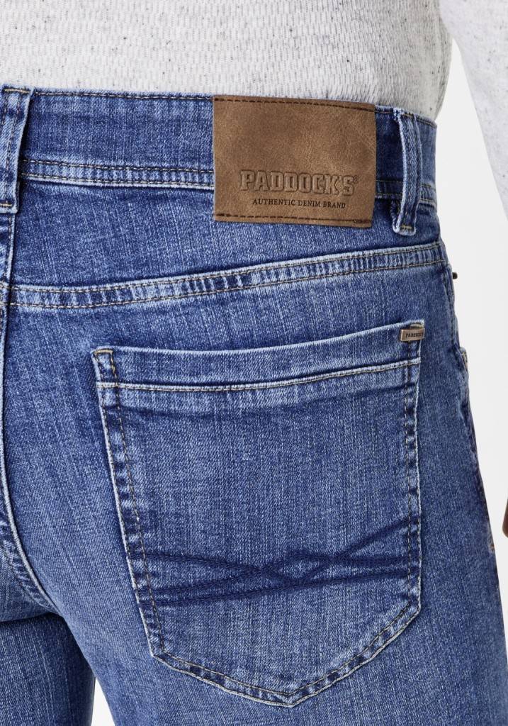 Paddocks DEAN MOTION&COMFORT schmale Passform - true blue heavy washed VIP-Rabatte