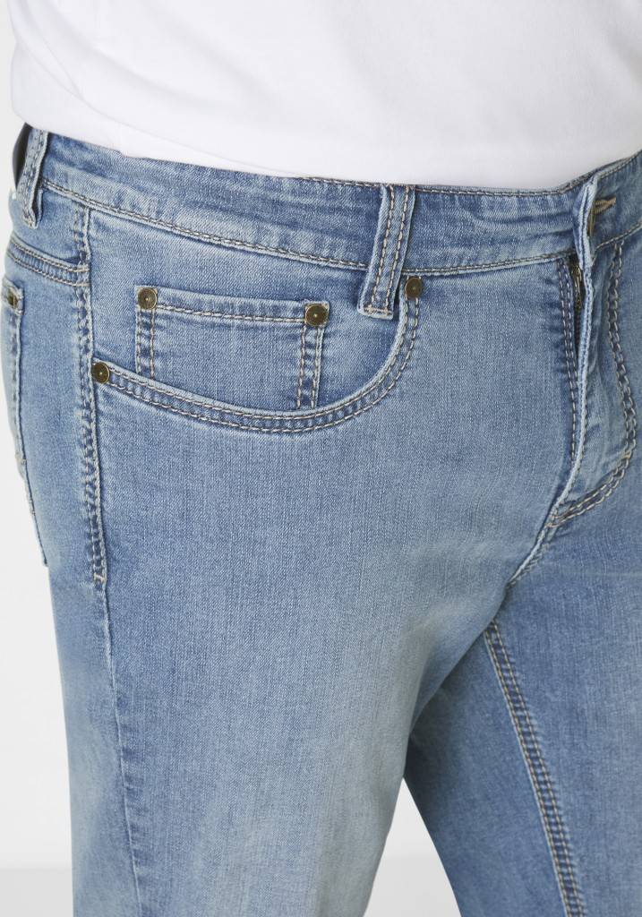 Paddocks PIPE Saddle Stitch MOTION&COMFORT schmale Passform - blue bleached used Fabrikladen