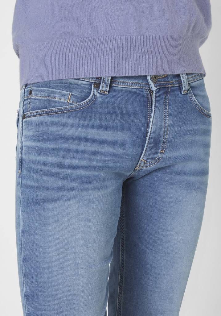 Paddocks DEAN MOTION&COMFORT JOGG DENIM schmale Passform - medium blue used moustache zollfrei