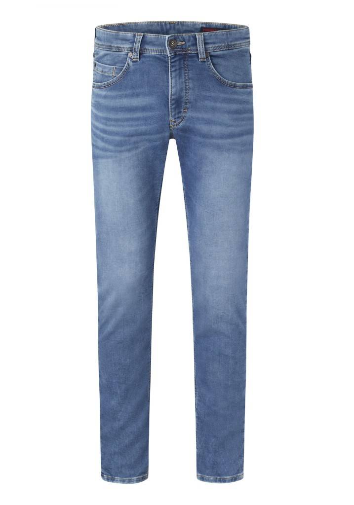 Paddocks DEAN MOTION&COMFORT JOGG DENIM schmale Passform - medium blue used moustache zollfrei