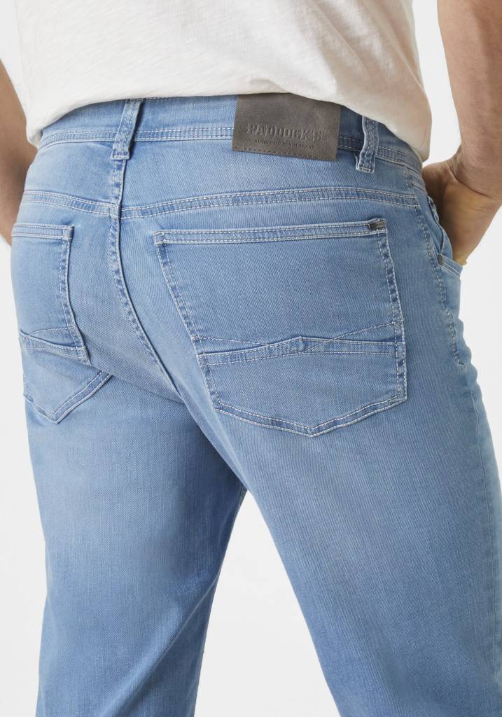 Paddocks PIPE MOTION&COMFORT schmale Passform - blue bleached use moustache Rabatte dieses Monats