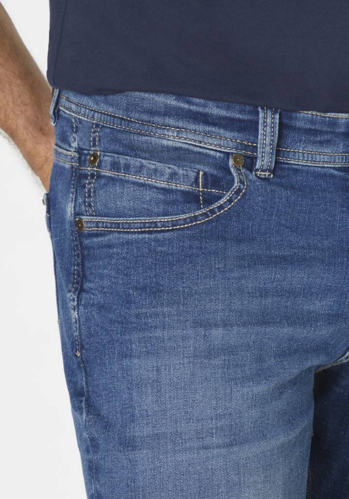 Paddocks DEAN MOTION&COMFORT schmale Passform - medium blue used moustache 2025