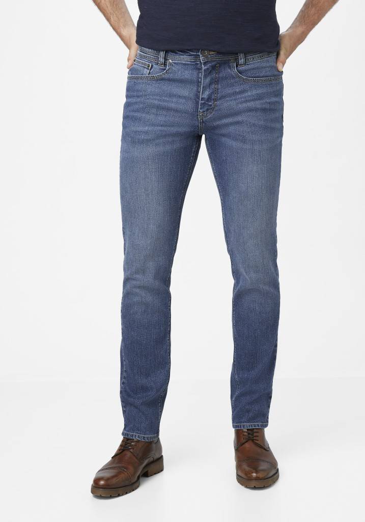 Paddocks PIPE ZERO COTTON schmale Passform - medium blue used moustache Angebote