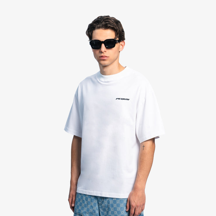 Pequs Plágia Chest Logo T-Shirt Lagerräumung