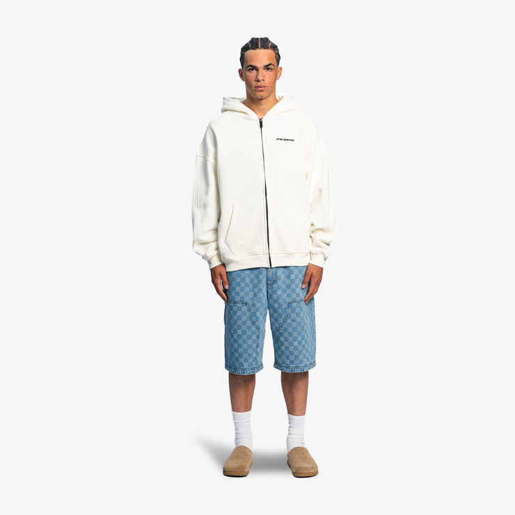 Pequs Plágia Chest Logo Zip Hoodie Top Angebot
