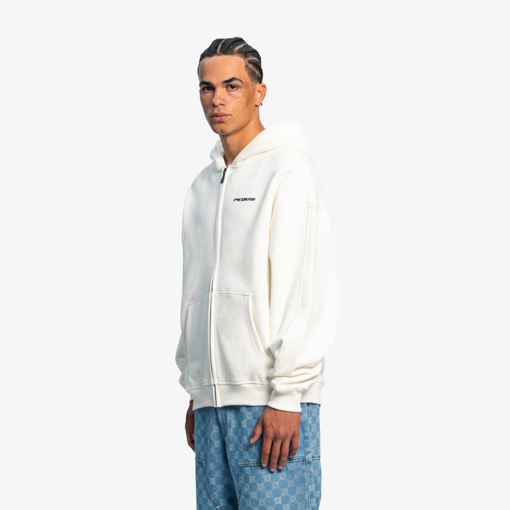 Pequs Plágia Chest Logo Zip Hoodie Top Angebot
