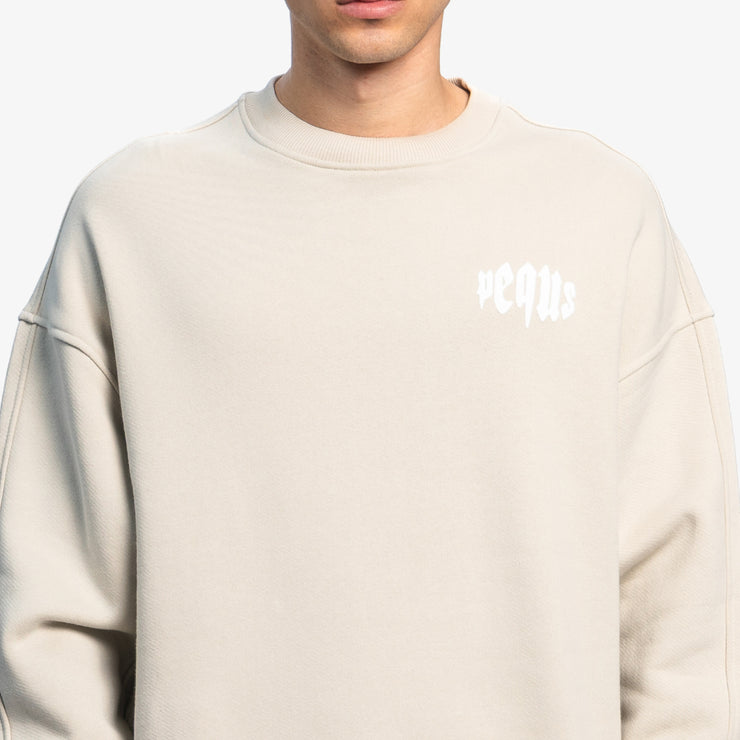 Pequs Mythic Chest Logo Sweater Neueste Mode