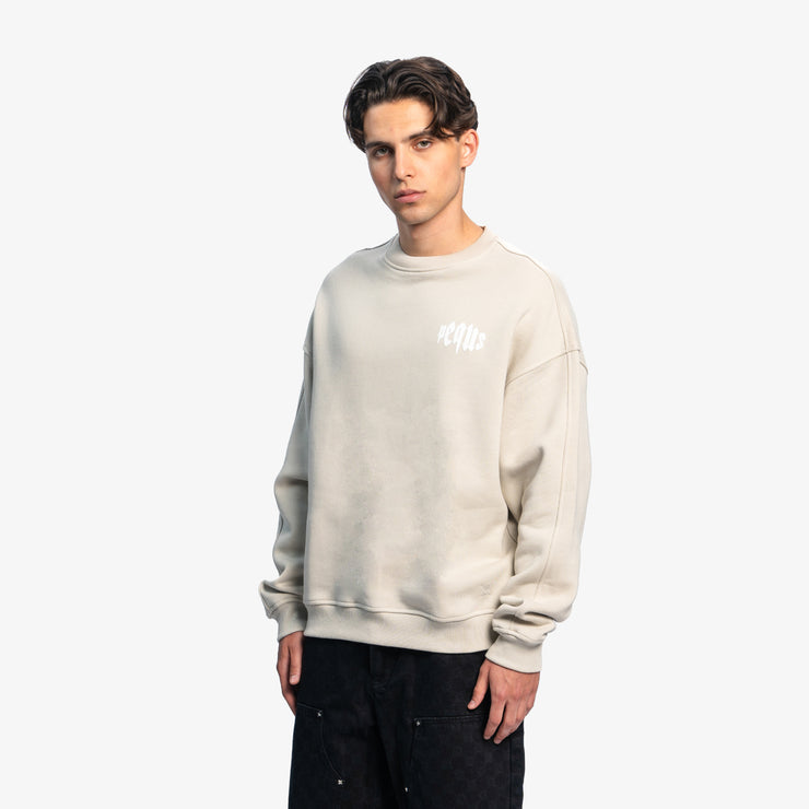 Pequs Mythic Chest Logo Sweater Neueste Mode