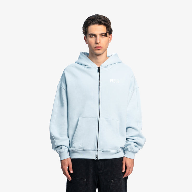 Pequs Back Logo Zip Hoodie Große Rabatte