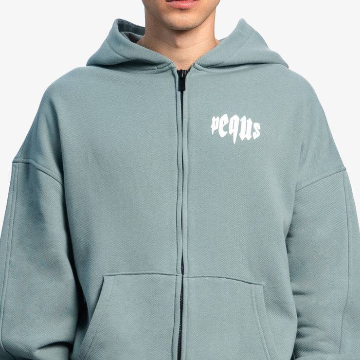 Pequs Mythic Chest Logo Zip Hoodie Neuheiten