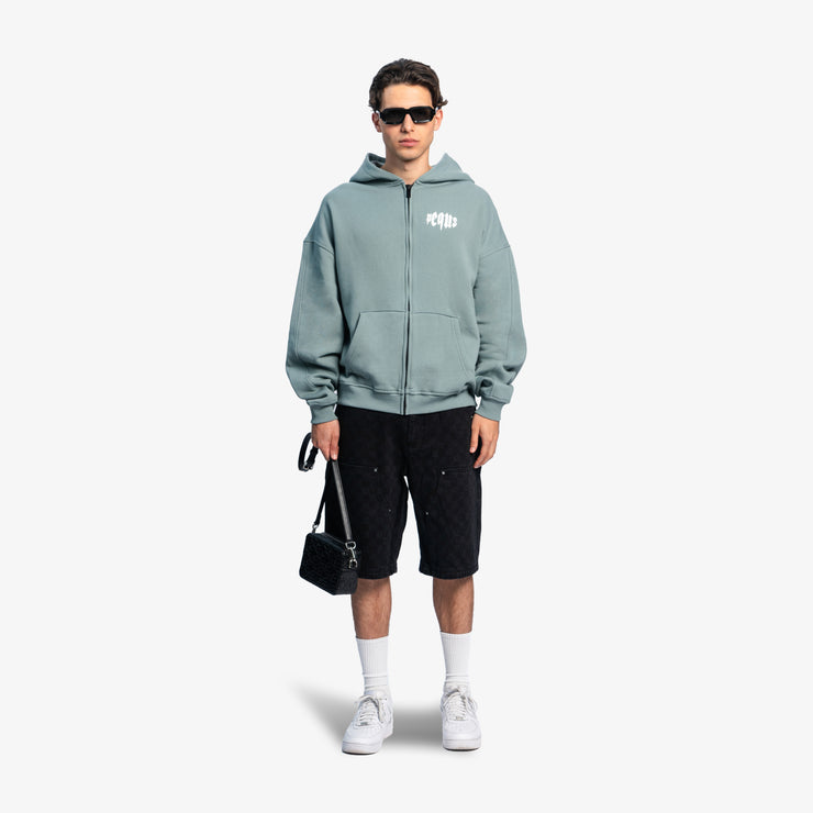Pequs Mythic Chest Logo Zip Hoodie Neuheiten