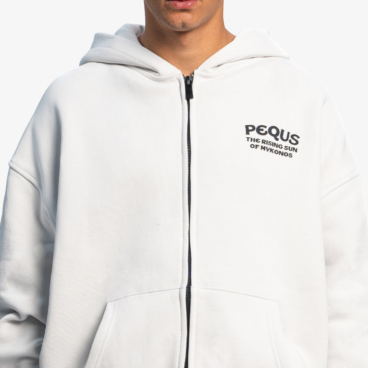 Pequs Rising Sun Zip Hoodie Fabrik Onlineshop