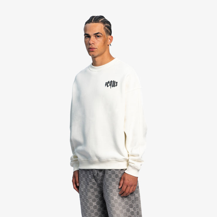 Pequs Mythic Chest Logo Sweater Großer Ausverkauf