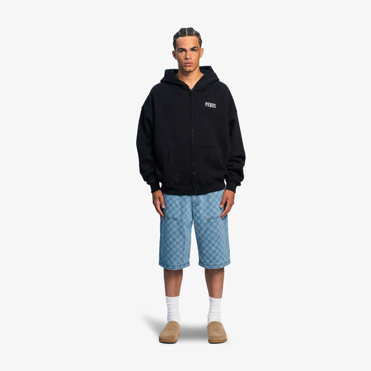 Pequs Chest Logo Zip Hoodie Jubiläumsangebot