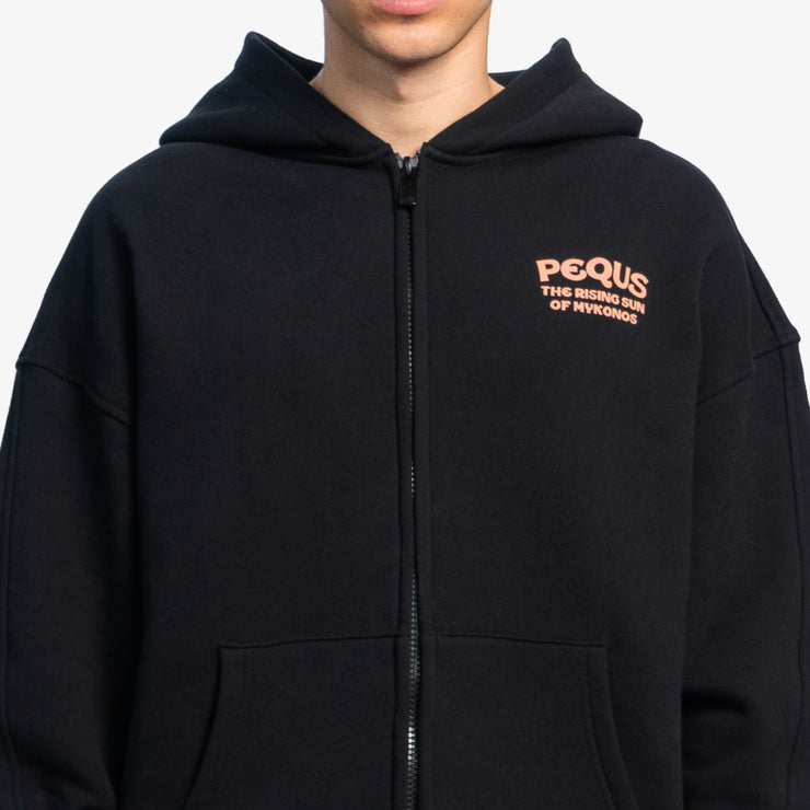 Pequs Rising Sun Zip Hoodie Heißer Verkauf
