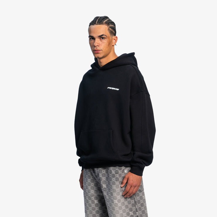 Pequs Plágia Chest Logo Hoodie Top Angebot