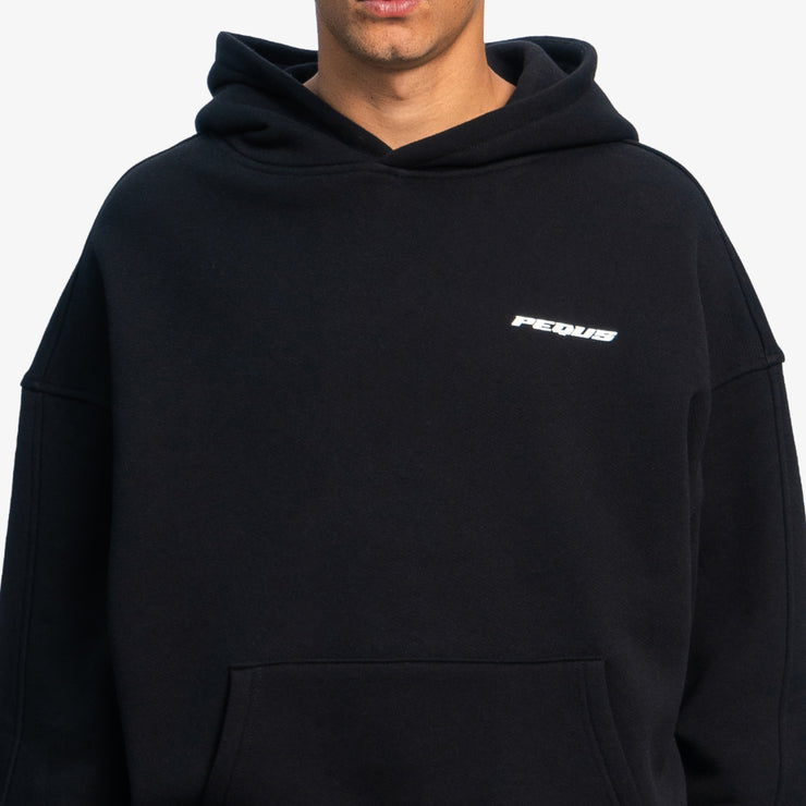 Pequs Plágia Chest Logo Hoodie Top Angebot