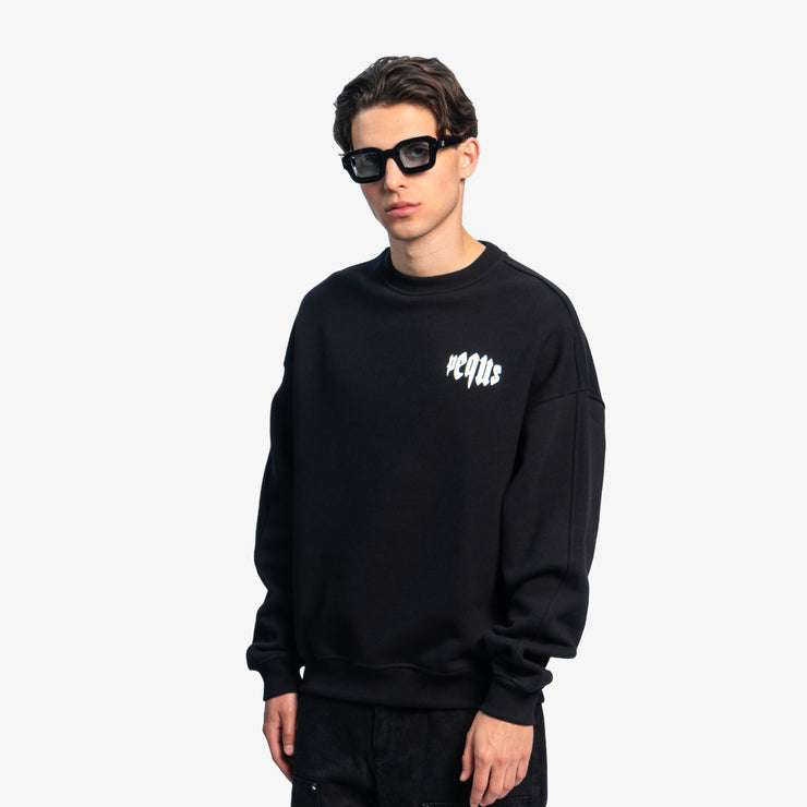 Pequs Mythic Chest Logo Sweater Neueste Mode