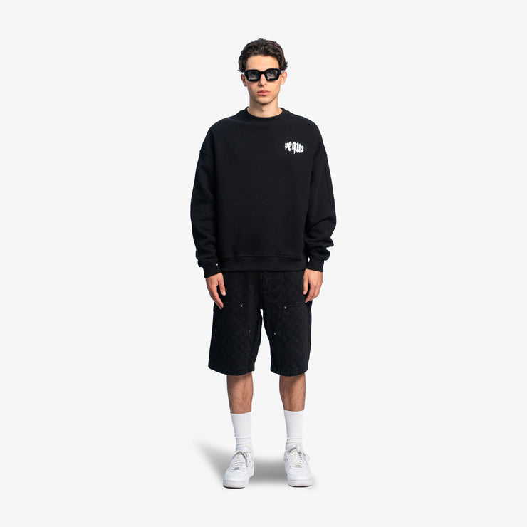 Pequs Mythic Chest Logo Sweater Neueste Mode
