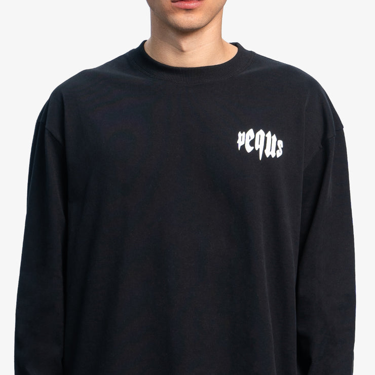 Pequs Mythic Chest Logo Longsleeve Große Rabatte