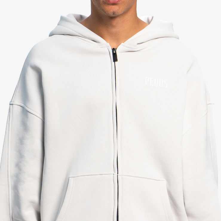 Pequs Back Logo Zip Hoodie Begrenzte Freigabe