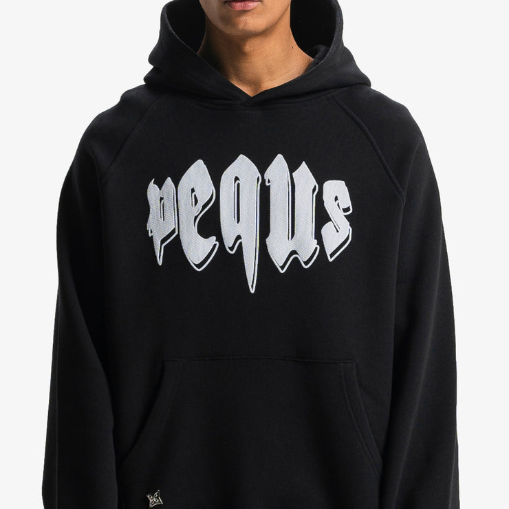 Pequs Outlined Mythic Logo Hoodie Black Friday Preise