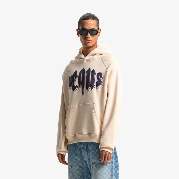 Pequs Outlined Mythic Logo Hoodie Im Verkauf