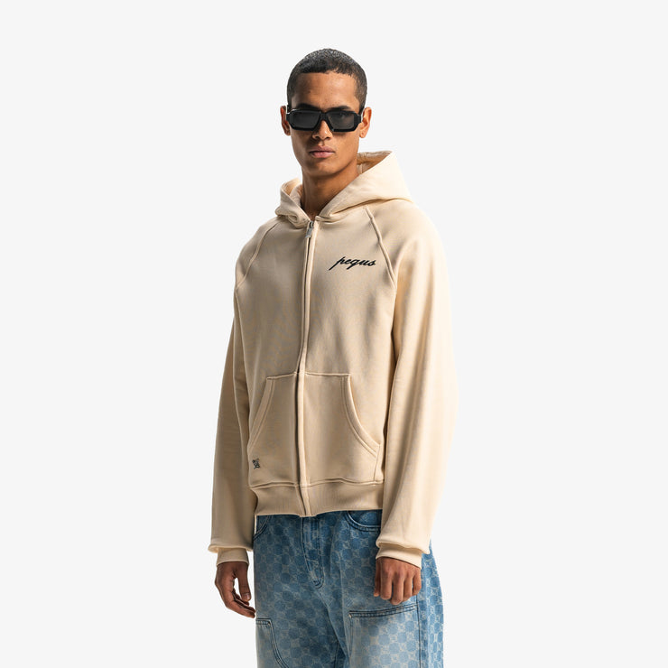 Pequs PEQUS Chest Logo Zip-Hoodie Schlussverkauf