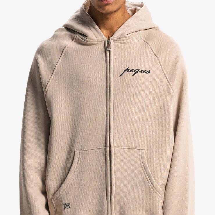 Pequs PEQUS Chest Logo Zip-Hoodie Günstiger Verkauf
