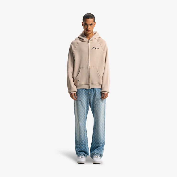 Pequs PEQUS Chest Logo Zip-Hoodie Günstiger Verkauf