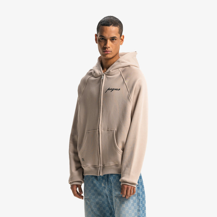 Pequs PEQUS Chest Logo Zip-Hoodie Günstiger Verkauf