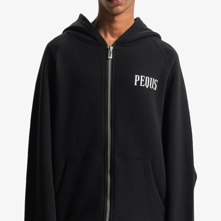Pequs PEQUS Art Gallery Zip-Hoodie Fabrikverkauf