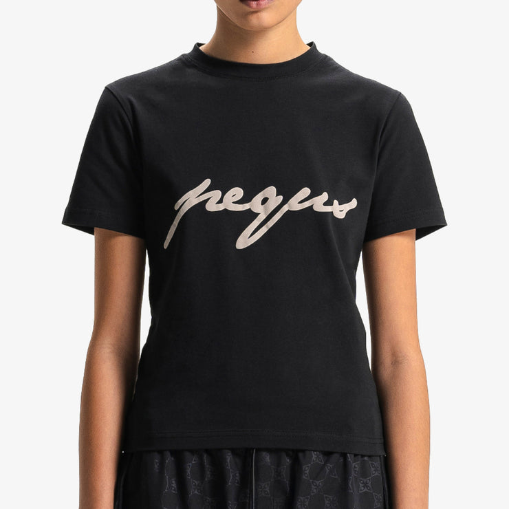 Pequs Fitted Ink Logo T-Shirt Fabrik Onlineshop