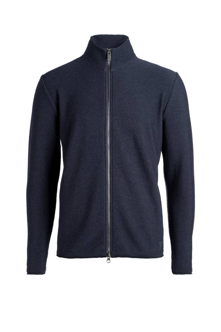 Phil Petter Zippjacke aus Merinowolle und Baumwolle, Relaxed Fit Tiefpreis
