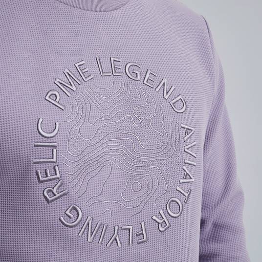 Pme Legend Sweatshirt mit Waffelstruktur Blitzangebot