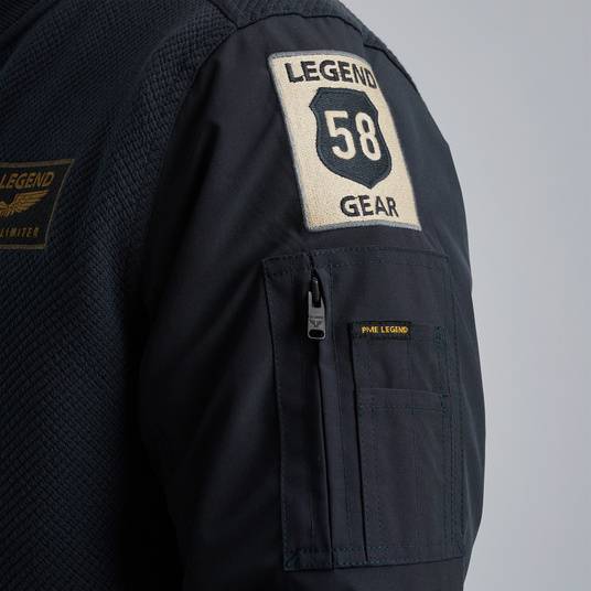 Pme Legend Sweatjacke mit Badges Kauf eins, bekomm eins gratis