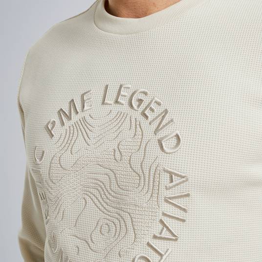 Pme Legend Sweatshirt mit Waffelstruktur VIP-Rabatte