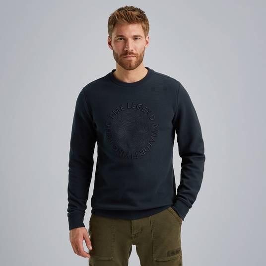 Pme Legend Sweatshirt mit Waffelstruktur