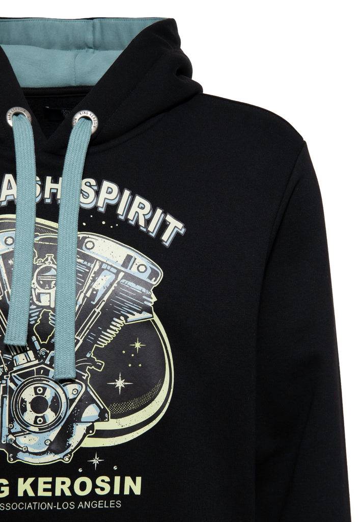 Queen Kerosin Hoodie «Unleash Spirit» Top Angebot