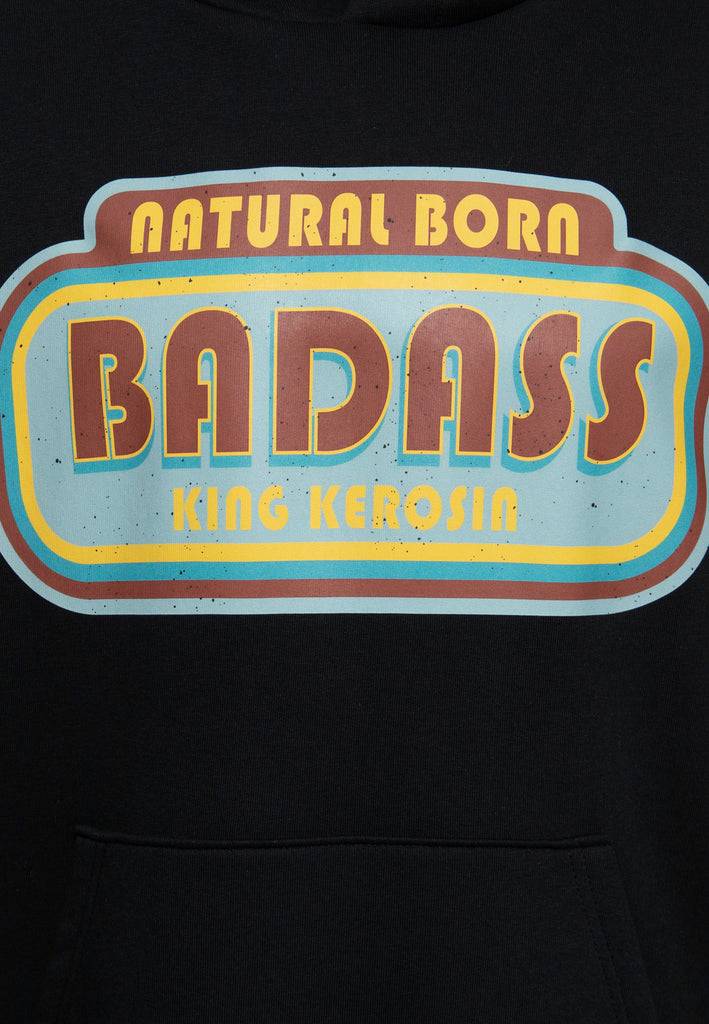 Queen Kerosin Hoodie «Natural Born Badass» Neueste Mode