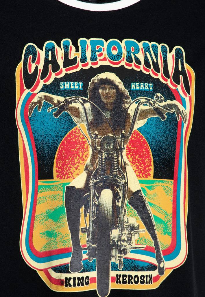 Queen Kerosin T-Shirt «Sweet Heart» Große Rabatte