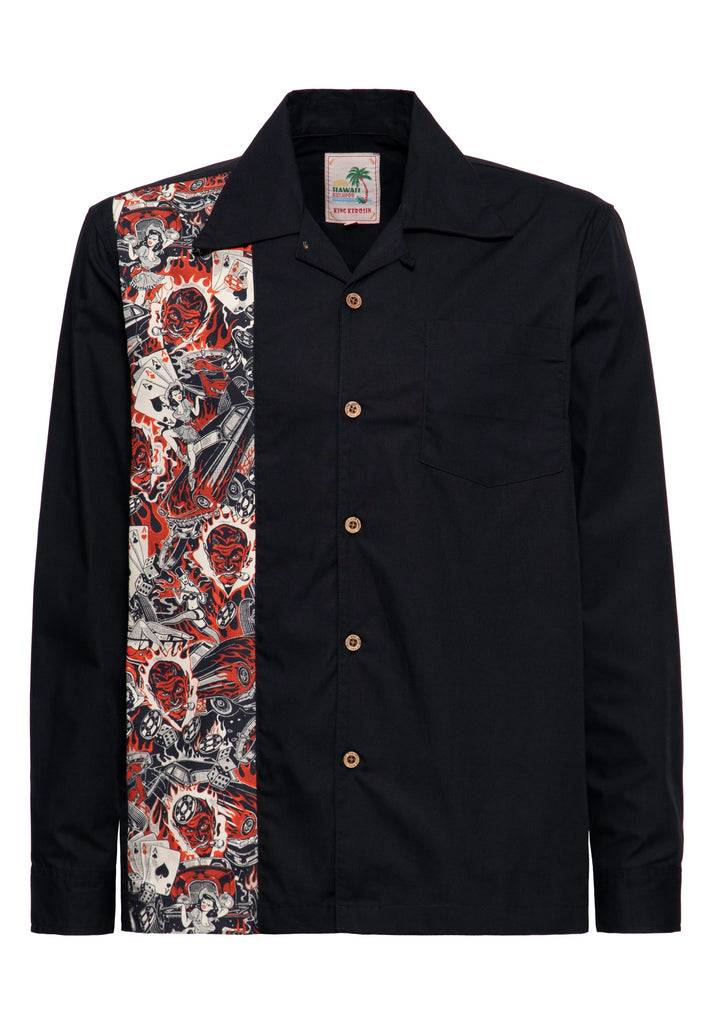 Queen Kerosin Panel Hemd «Rockabilly» Wochenangebot