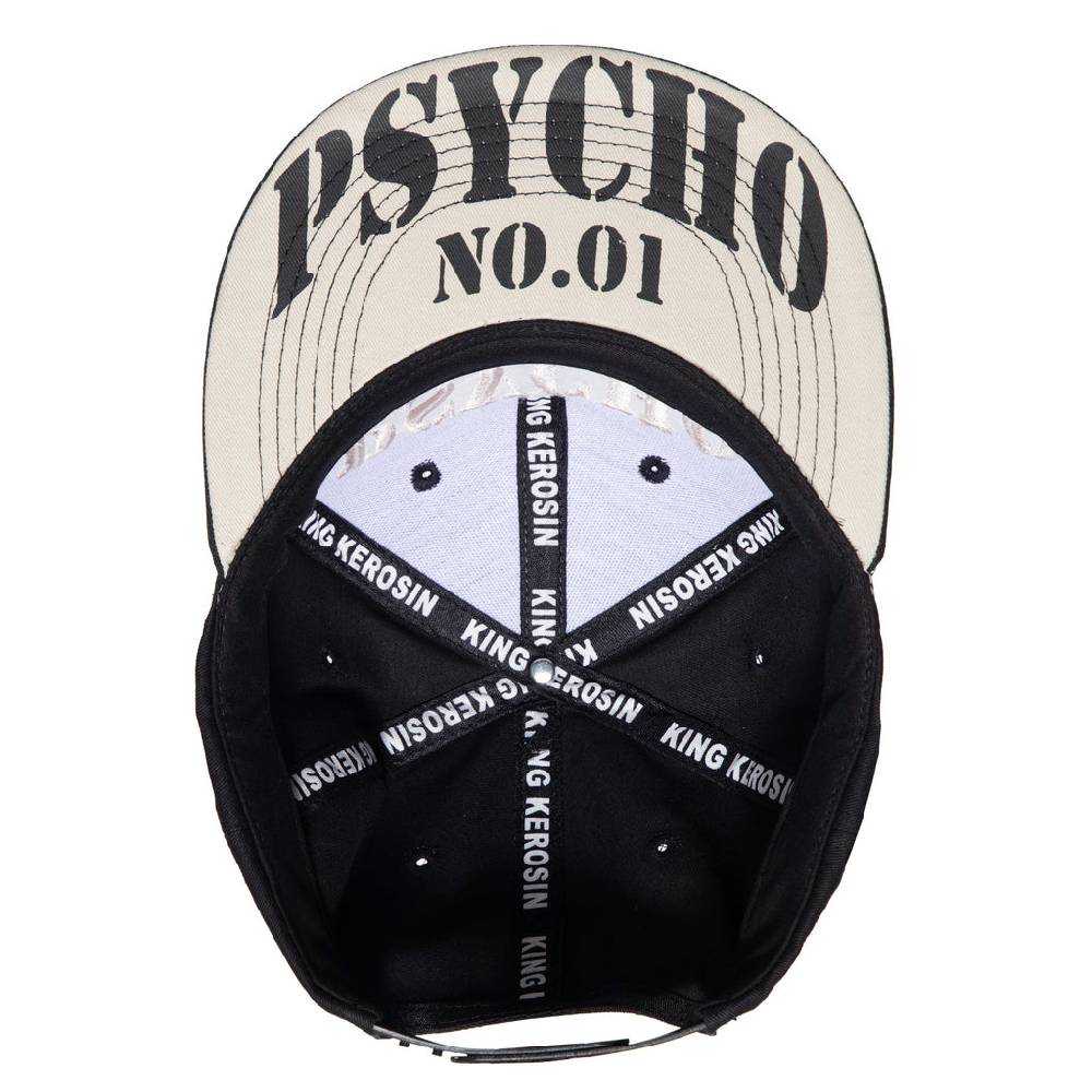 Queen Kerosin Flat Brim Cap «Psycho Ward» Neueste Stile